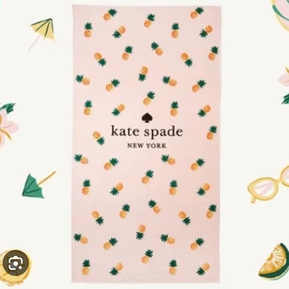 kate spade Bath New Kate Spade New York Extra Large Pink Pineapple